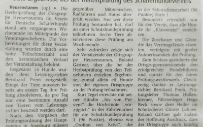 Herbstprüfung 2007