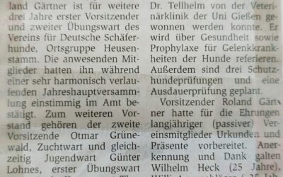 Jahreshauptversammlung 2008